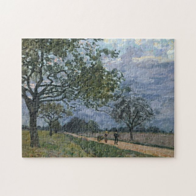 Puzzle Célèbre Arts visuels Alfred Sisley la route de Ver (Horizontal)