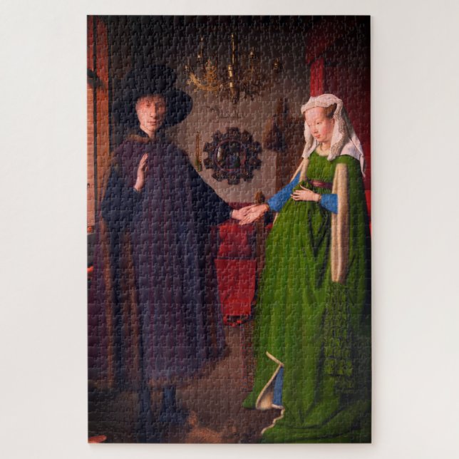 Puzzle Célèbre Jan Van Eyck - portrait de famille Arnolfi (Vertical)