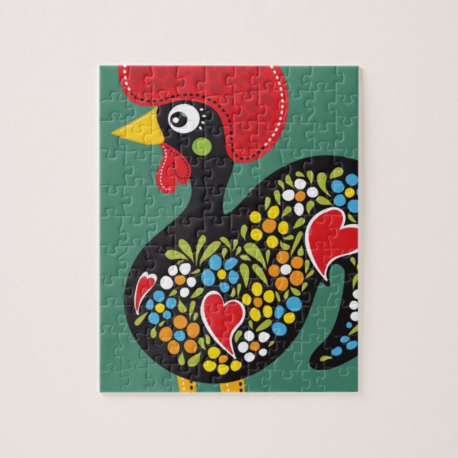 Puzzle Célèbre Rooster de Barcelos Portugal Nr. 07 (Vertical)
