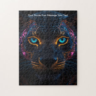 Puzzle Celestial Guardian - Neon Black Leopard