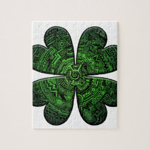Puzzle Celtic de trèfle/shamrock de feuille du jour