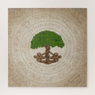 Puzzle Celtic Oak Tree of life -Yggdrasil