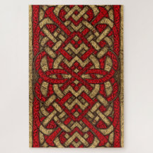 Puzzle celtique gallois en forme de nœuds