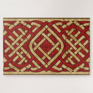 Puzzle celtique gallois en forme de nœuds