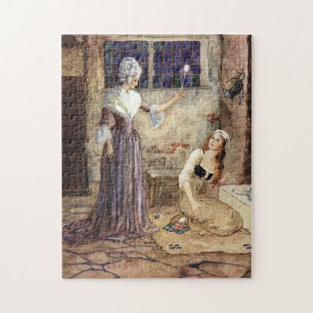 Puzzle Cendrillon et fée mère - Millicent Sowerby (Vertical)