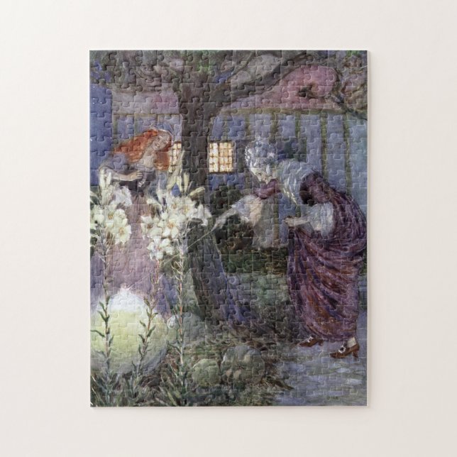 Puzzle Cendrillon et marraine gâteau - Millicent Sowerby (Vertical)