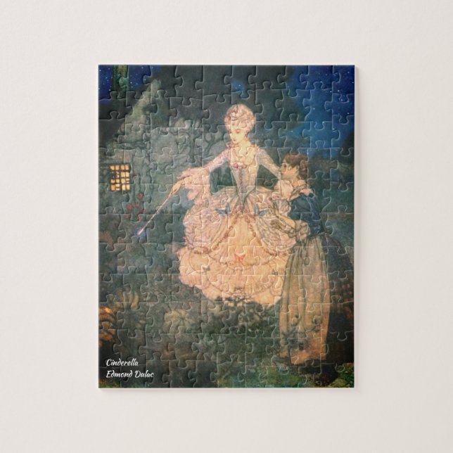 Puzzle Cendrillon Fée Godmère Vieux livre Illustration (Vertical)