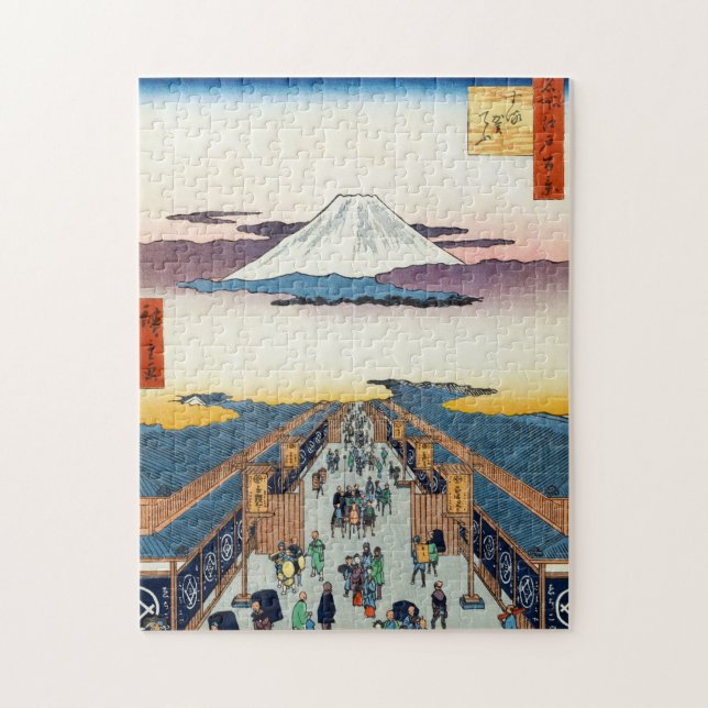 Puzzle Cent vues célèbres d'Edo Ando Hiroshige (Vertical)