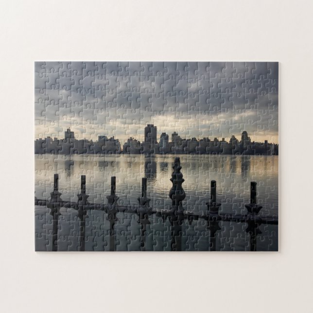 Puzzle Central Park New York City Réservoir Sunrise Photo (Horizontal)
