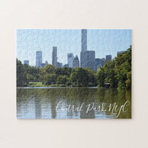 Puzzle Central Park NYC Lake Photographie Midtown Skyline