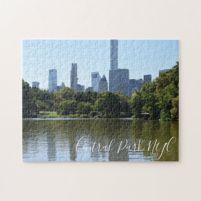 Puzzle Central Park NYC Lake Photographie Midtown Skyline (Horizontal)
