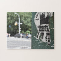 Central Park West NYC Boxing Flyer Photographie