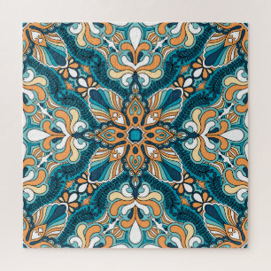 Puzzle Céramique cachemire vintage : imprimé oriental.