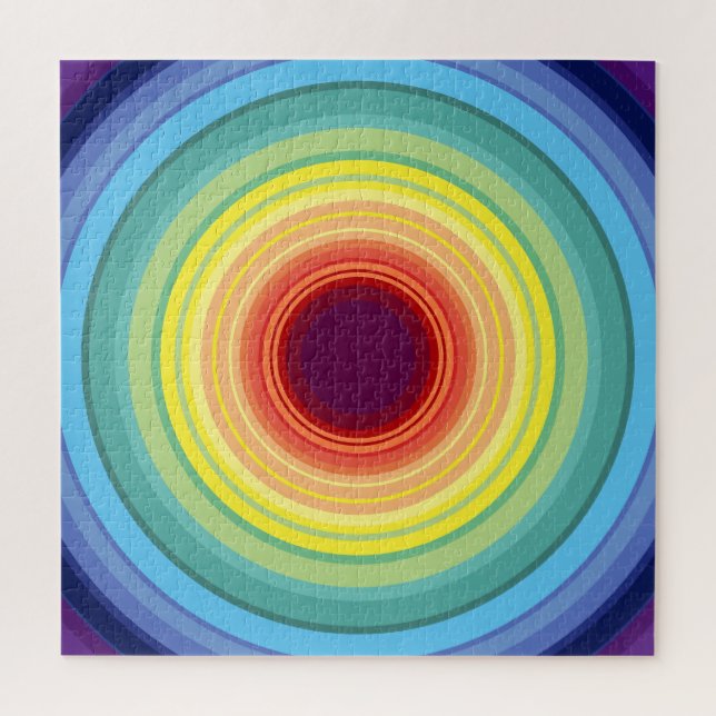 Puzzle cercle arc-en-ciel (Vertical)