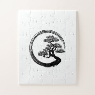 Puzzle Cercle de zen d'Enso et arbre de bonsaïs