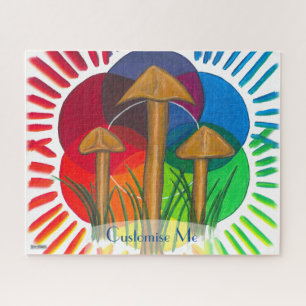 Puzzle Cercle des champignons - Peinture acrylique