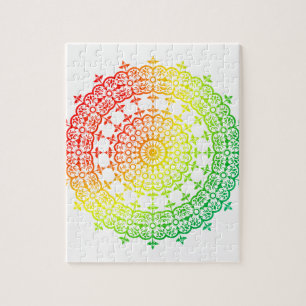 Puzzle Cercles arc-en-ciel