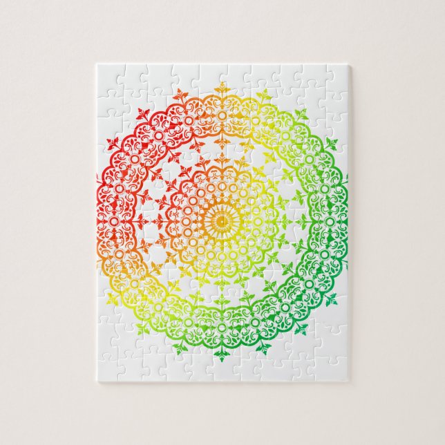 Puzzle Cercles arc-en-ciel (Vertical)