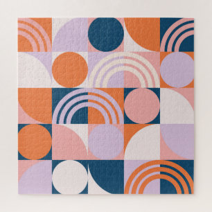 Puzzle Cercles du milieu du siècle : Motif géométrique