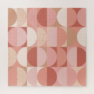 Puzzle Cercles du milieu du siècle : Motif géométrique mo