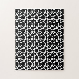 Puzzle Cercles et points en 7 tailles : répétition de noi