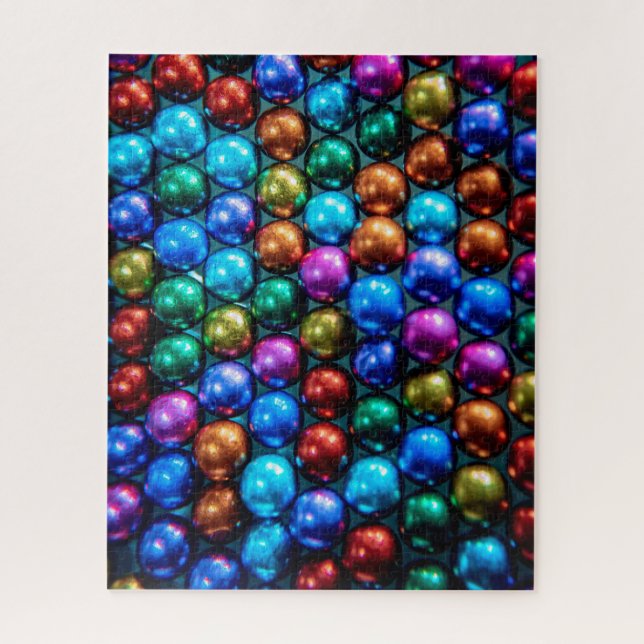 Puzzle Cercles géométriques de couleurs arc-en-ciel (Vertical)