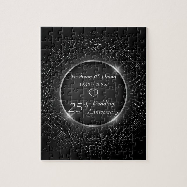 Puzzle Cercles scintillants Anniversaire (Vertical)