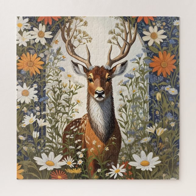 Puzzle Cerf au milieu de la marguerite (Vertical)