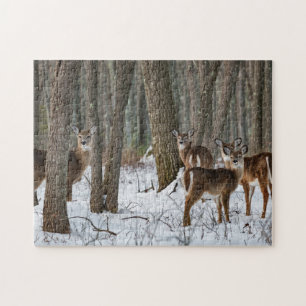 Puzzle Cerf d'hiver 14x11 difficile