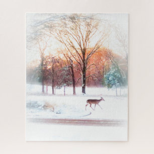 Puzzle Cerf d'hiver 3
