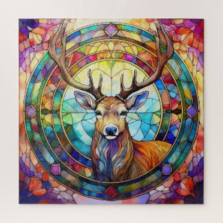Puzzle Cerf en Verre Coloré