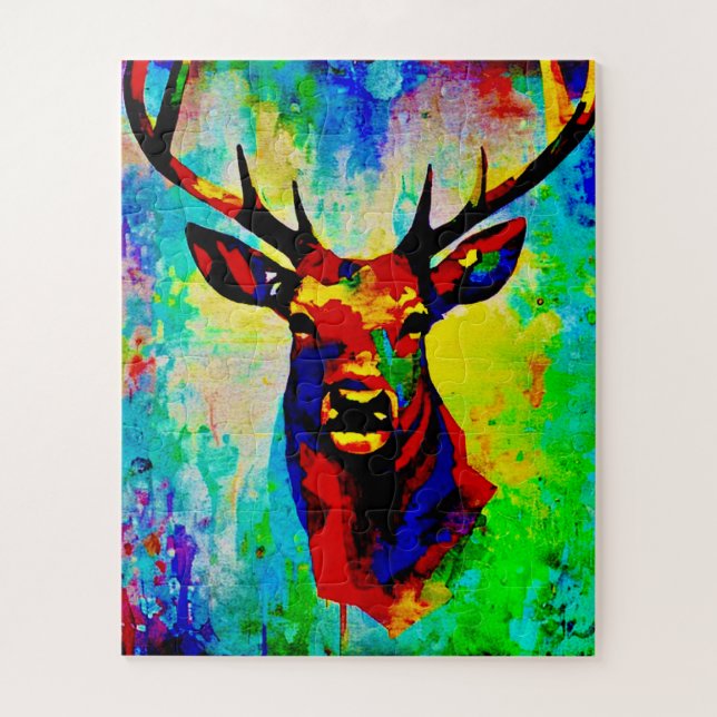 Puzzle cerf majestueux - Cerf fier (Vertical)