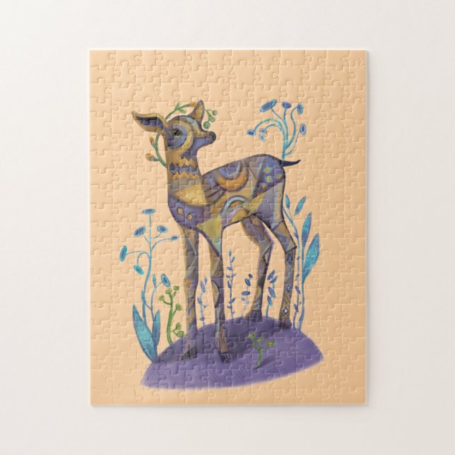 Puzzle cerf mignon (Vertical)