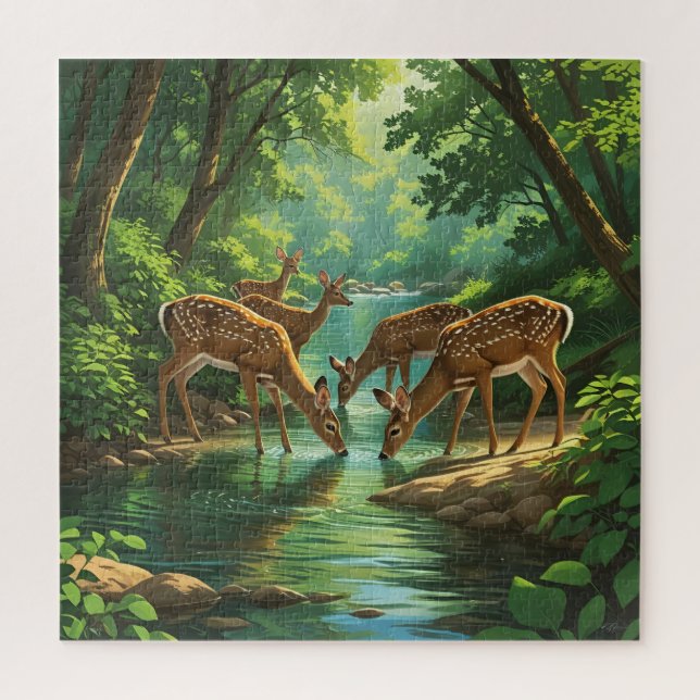 Puzzle Cerfs Sauvages (Vertical)