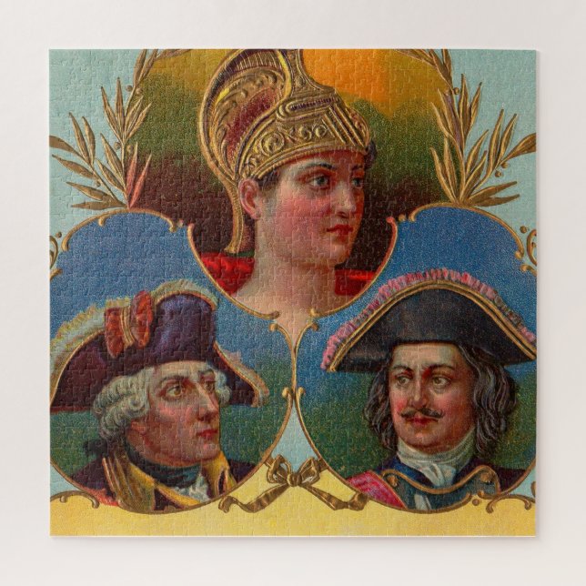 Puzzle César - Kaiser - Tsar boîte à cigare imprimé étiqu (Vertical)