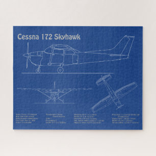 Puzzle Cessna 172 Skyhawk - Plan directeur de l'avion AD