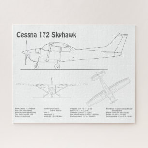 Puzzle Cessna 172 Skyhawk - Plan directeur de l'avion BD