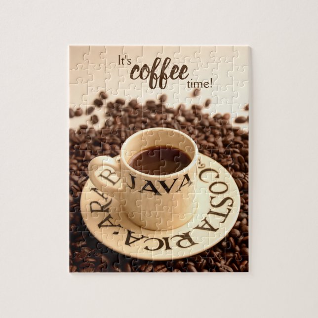 Puzzle C'est café Time Espresso Cup et café Beans (Vertical)