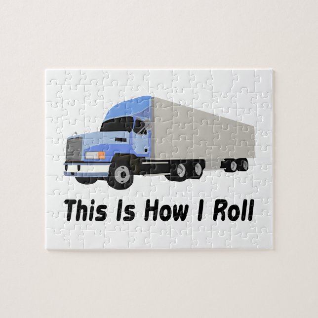 Puzzle C'est comment je roule semi le camion (Horizontal)