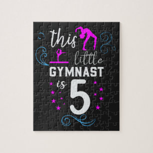 Puzzle Cette petite gymnaste a 5 ans Fête d'anniversaire