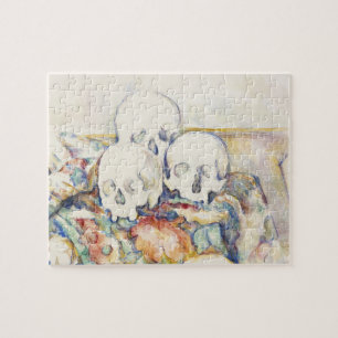 Puzzle Cezanne Les Trois Crânes Affiche d'Art Imprimée Vi