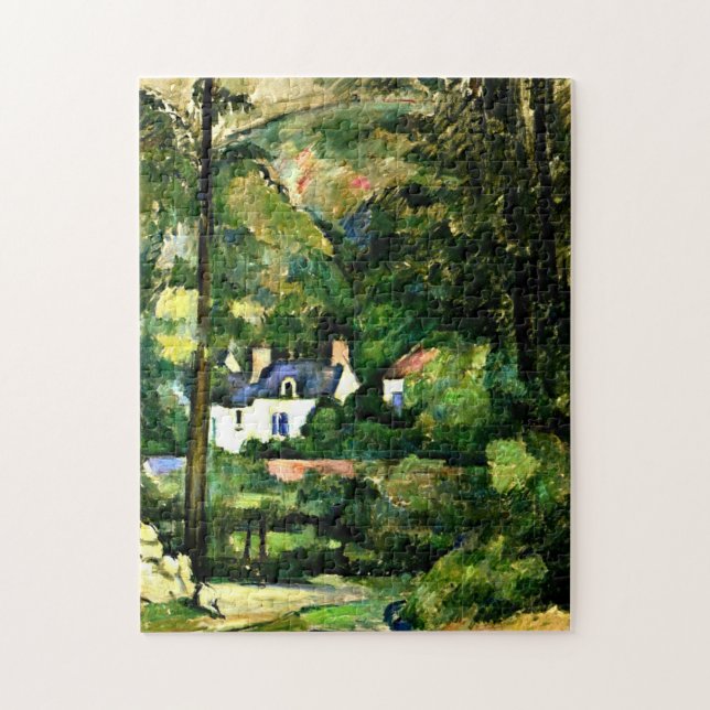 Puzzle Cezanne - Maisons dans la verdure- (Vertical)