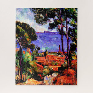 Puzzle Cezanne - Vue à travers les arbres