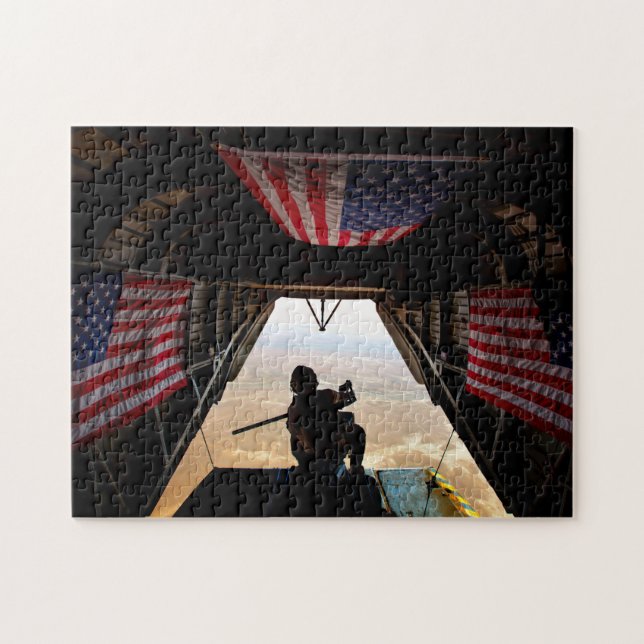 Puzzle CH-53E SUPER STALLION - FLAG (11x14 INCH) (Horizontal)