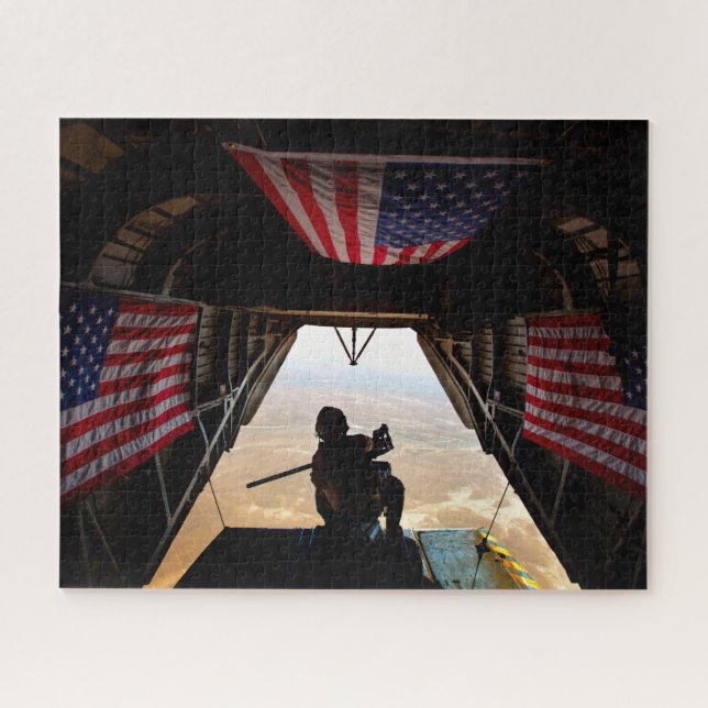 Puzzle CH-53E SUPER STALLION - FLAG (16x20 INCH) (Horizontal)