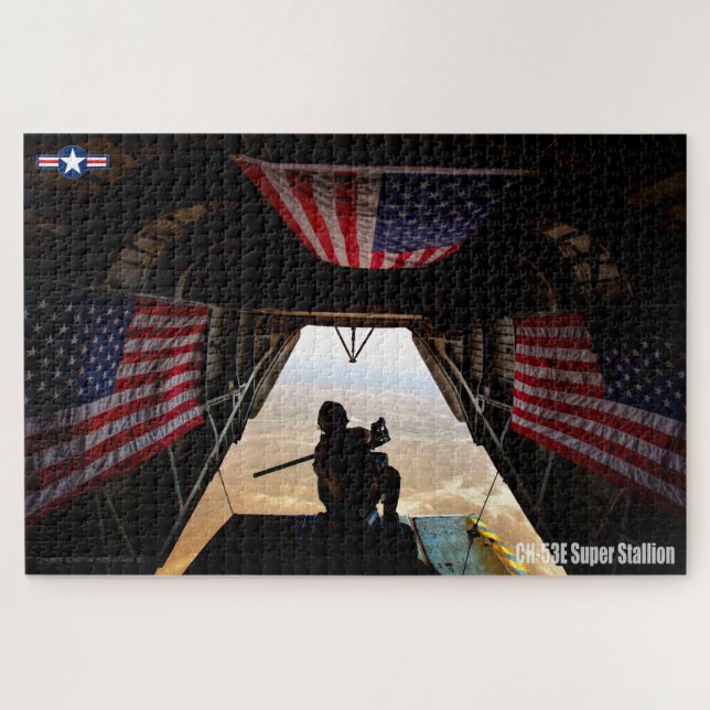 Puzzle CH-53E SUPER STALLION - FLAG (20x30 INCH) (Horizontal)