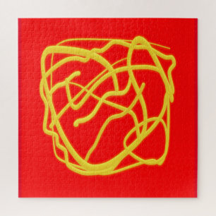 Puzzle Chaîne et corde Hope Art design Graphique rouge