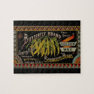 Puzzle Chaîne Étiquette de haricot Vegetable Pays