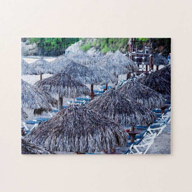 Puzzle Chaises et abris de plage (Horizontal)