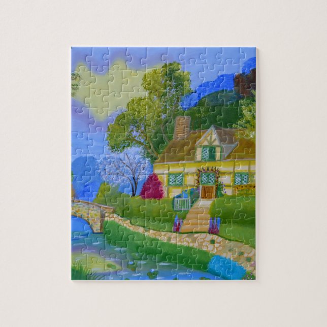 Puzzle Chalet de printemps (Vertical)